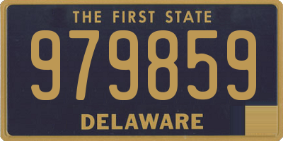 DE license plate 979859