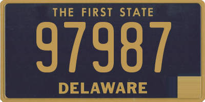 DE license plate 97987