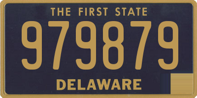 DE license plate 979879