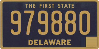 DE license plate 979880