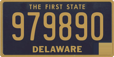 DE license plate 979890