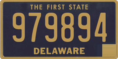 DE license plate 979894