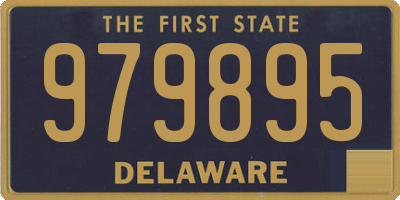 DE license plate 979895