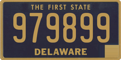 DE license plate 979899