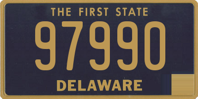 DE license plate 97990