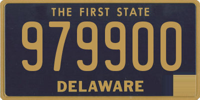 DE license plate 979900