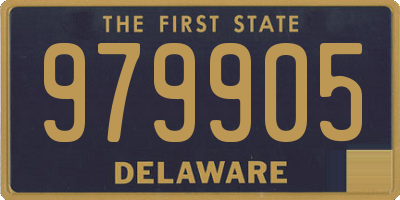 DE license plate 979905