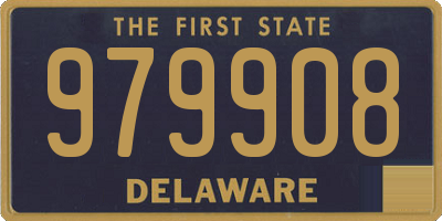 DE license plate 979908