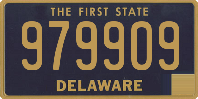 DE license plate 979909