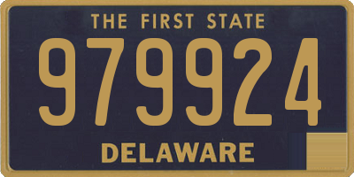 DE license plate 979924