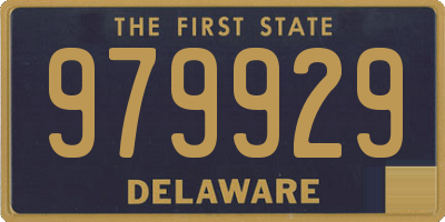 DE license plate 979929