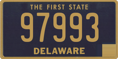 DE license plate 97993