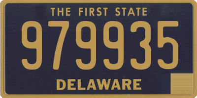 DE license plate 979935