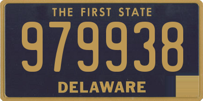 DE license plate 979938