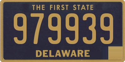 DE license plate 979939