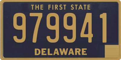 DE license plate 979941