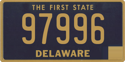 DE license plate 97996