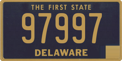 DE license plate 97997