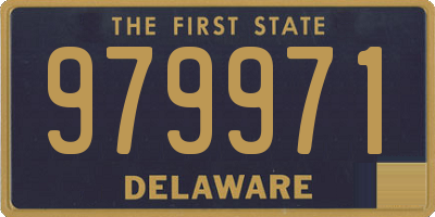 DE license plate 979971