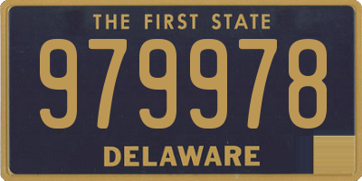 DE license plate 979978