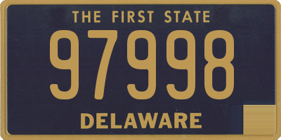 DE license plate 97998
