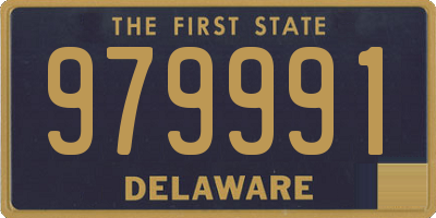 DE license plate 979991