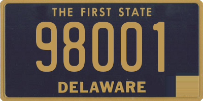 DE license plate 98001