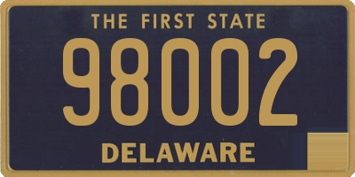DE license plate 98002