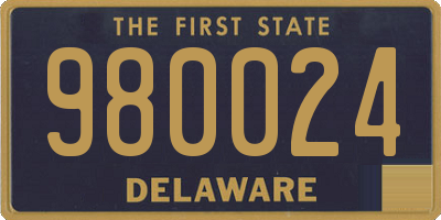 DE license plate 980024