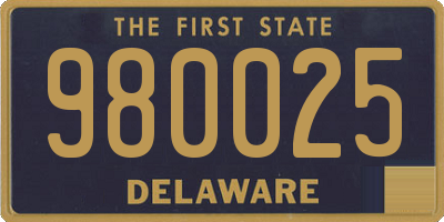 DE license plate 980025