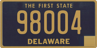 DE license plate 98004