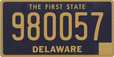 DE license plate 980057