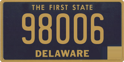 DE license plate 98006