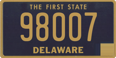 DE license plate 98007