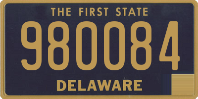 DE license plate 980084