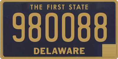 DE license plate 980088