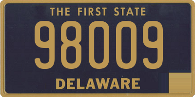 DE license plate 98009