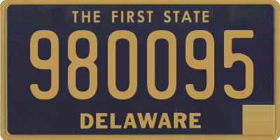 DE license plate 980095