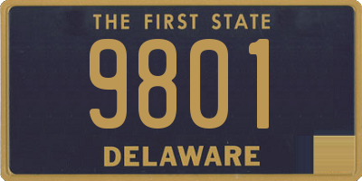 DE license plate 9801