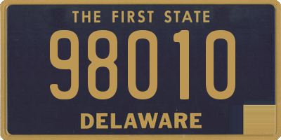 DE license plate 98010