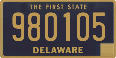 DE license plate 980105