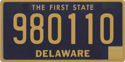 DE license plate 980110