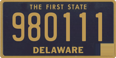 DE license plate 980111