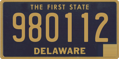 DE license plate 980112