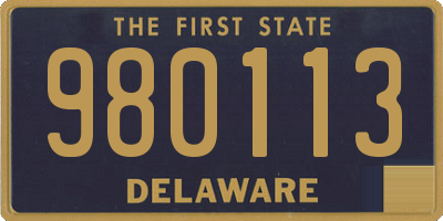 DE license plate 980113