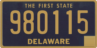 DE license plate 980115