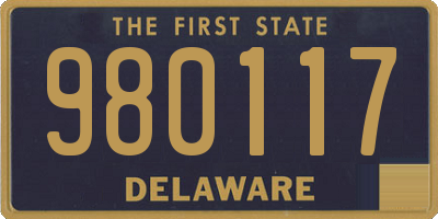 DE license plate 980117