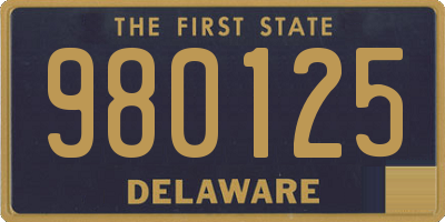 DE license plate 980125