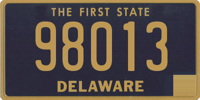 DE license plate 98013