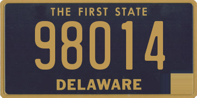 DE license plate 98014